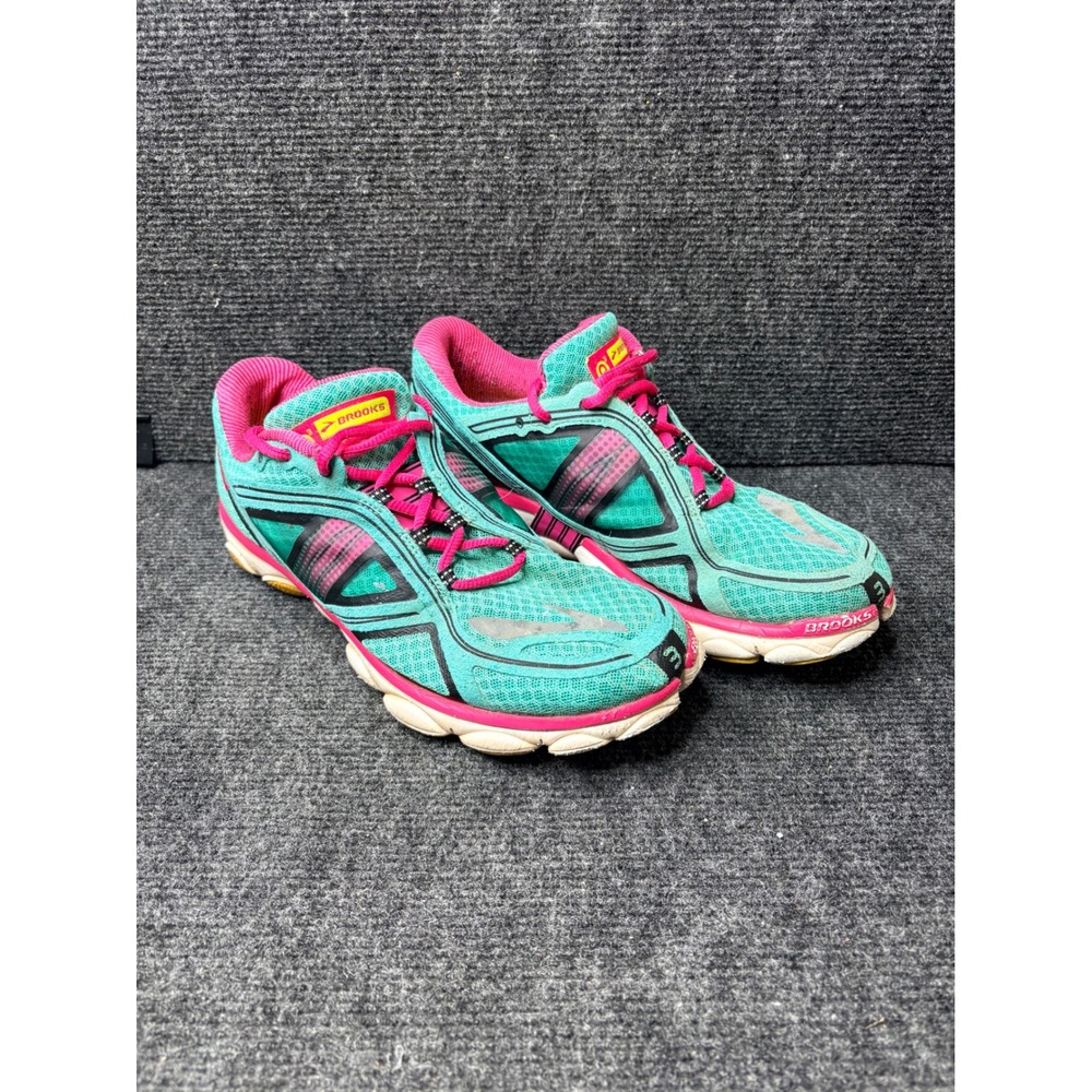 Brooks PureFlow 3 Womens Running Shoes Teal Pink 1201601B Size 9.5 Athletic